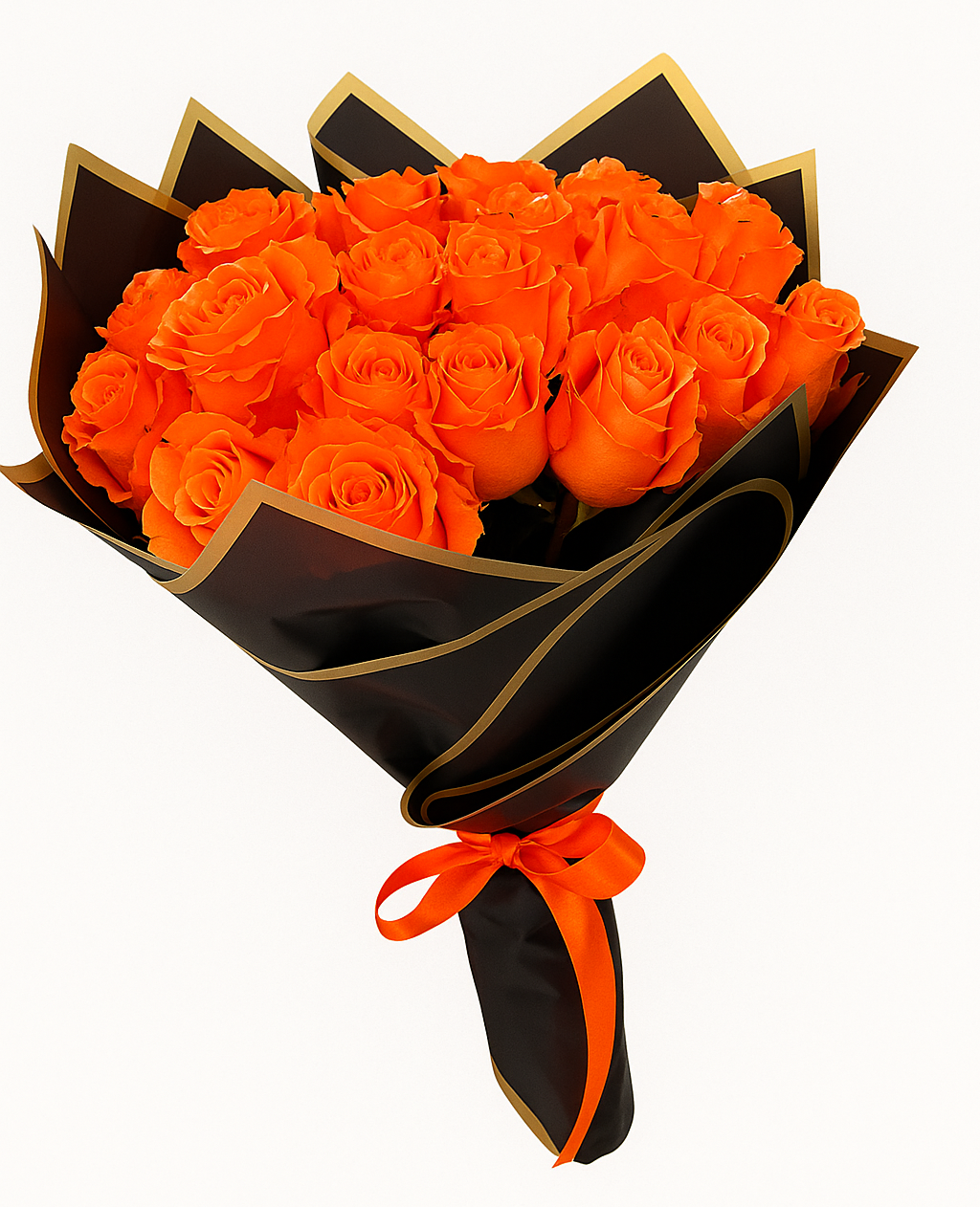 Rosas Naranjas de Temporada 2025 en Doral – 25 Rosas Exclusivas con Entrega Inmediata