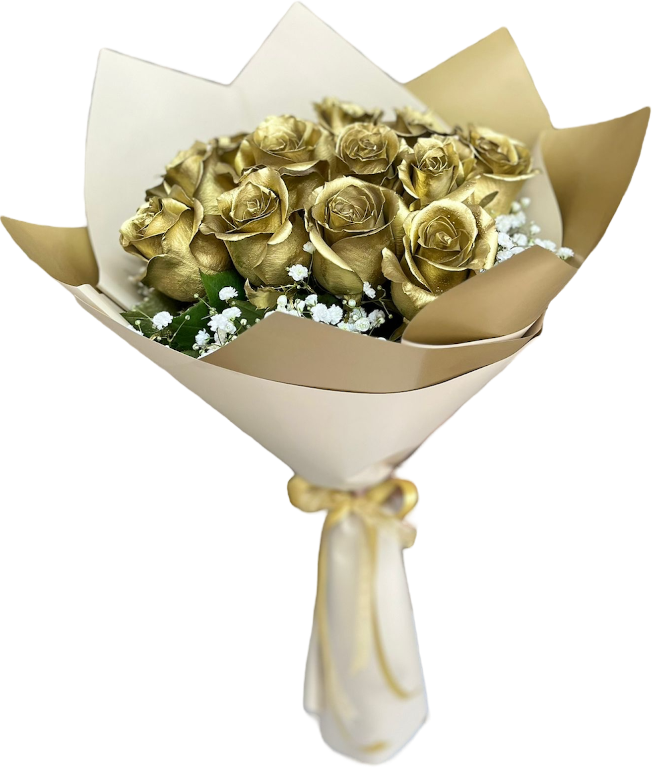 Rosas Doradas – Arreglo Floral Exclusivo con Entrega en Doral Florida 