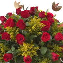 This romantic arrangement boasts 50 stunning roses. Arrangement With 50 Roses, is perfect for expressing your love and affection, detail roses. Valentine´s Day, Bouquets Flowers Miami, delivery