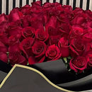 La mejor muestra de amor y romance con nuestro ramo de regalo con 100 Rosas Rojas.  Entregamos sus rosas a domicilio en Miami, Bouquets Flowers Miami