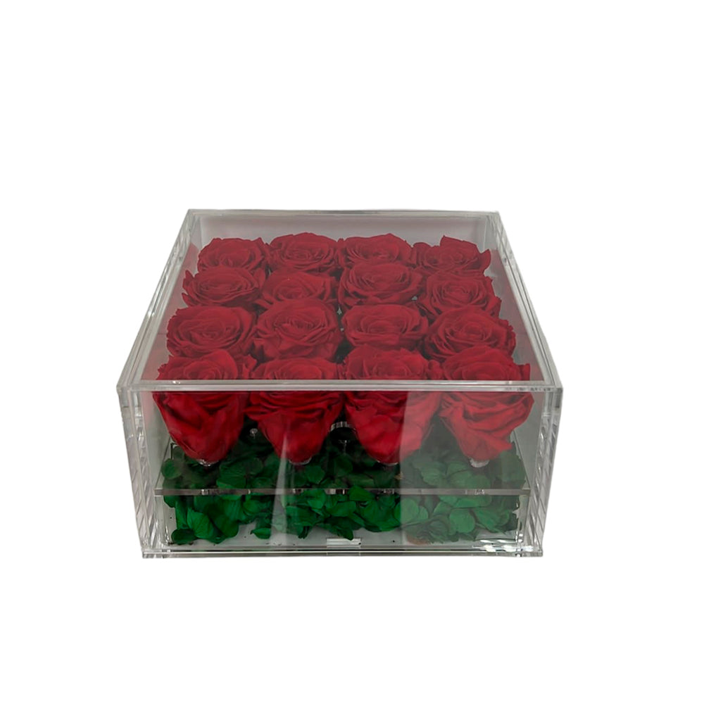 16 Boxed Preserved Roses, Special Roses In Box, Candy Makes A Delicious Gift For Any Occasion. Roses Delivery, Anniversary Flowers & Gifts, Romantic Flowers & Gifts, Mother´s Day, Valentine’s Day. Bouquets Flowers in Coral Gables, Miami, Delivery Flowers, Florist in Coral Gables.