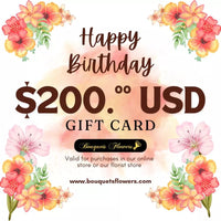 Gift cards for birthday, redeem them for premium products from our luxurious store and give the gift of choice, our gift cards have values of: $200,oo USD