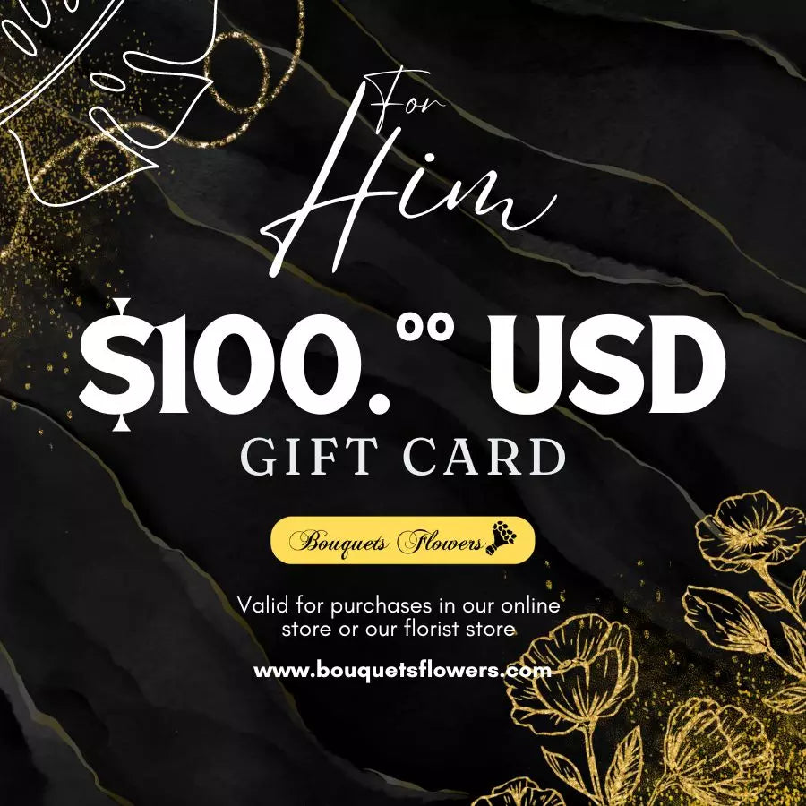 Gift cards for him, redeem them for premium products from our luxurious store and give the gift of choice, our gift cards have values of: $100,oo USD