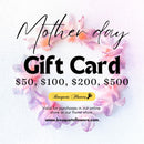Tarjetas de regalo para celebrar el día de mamá, canjéalas por productos premium de nuestra lujosa tienda y regala la elección, nuestras tarjetas de regalo tienen valores de: $50,oo USD $100,oo USD $200,00 USD $500,00 USD