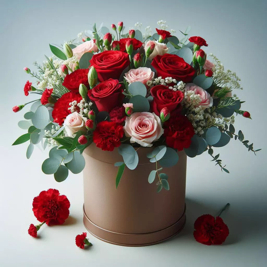 Love Box With Roses, Make their heart skip a beat with this stunning bouquet., Bouquets Roses Miami, florist, delivery flowers, roses and bouquets en Coral Gables and Miami