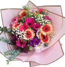 Colorful Mother’s Day flowers with gerberas and mixed blooms in a vibrant arrangement delivered in Miami