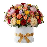 Congratulations Mixed Flowers Elegant Gift Box