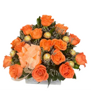 I Just Love You, Orange Roses, is a work of art, showcasing an exquisite arrangement of roses in a luxurious box. Valentine´s Day. Bouquets Flowers Miami, delivery
