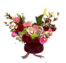 elegant pink flower box with roses and carnations for Mother’s Day infinity style gift Miami