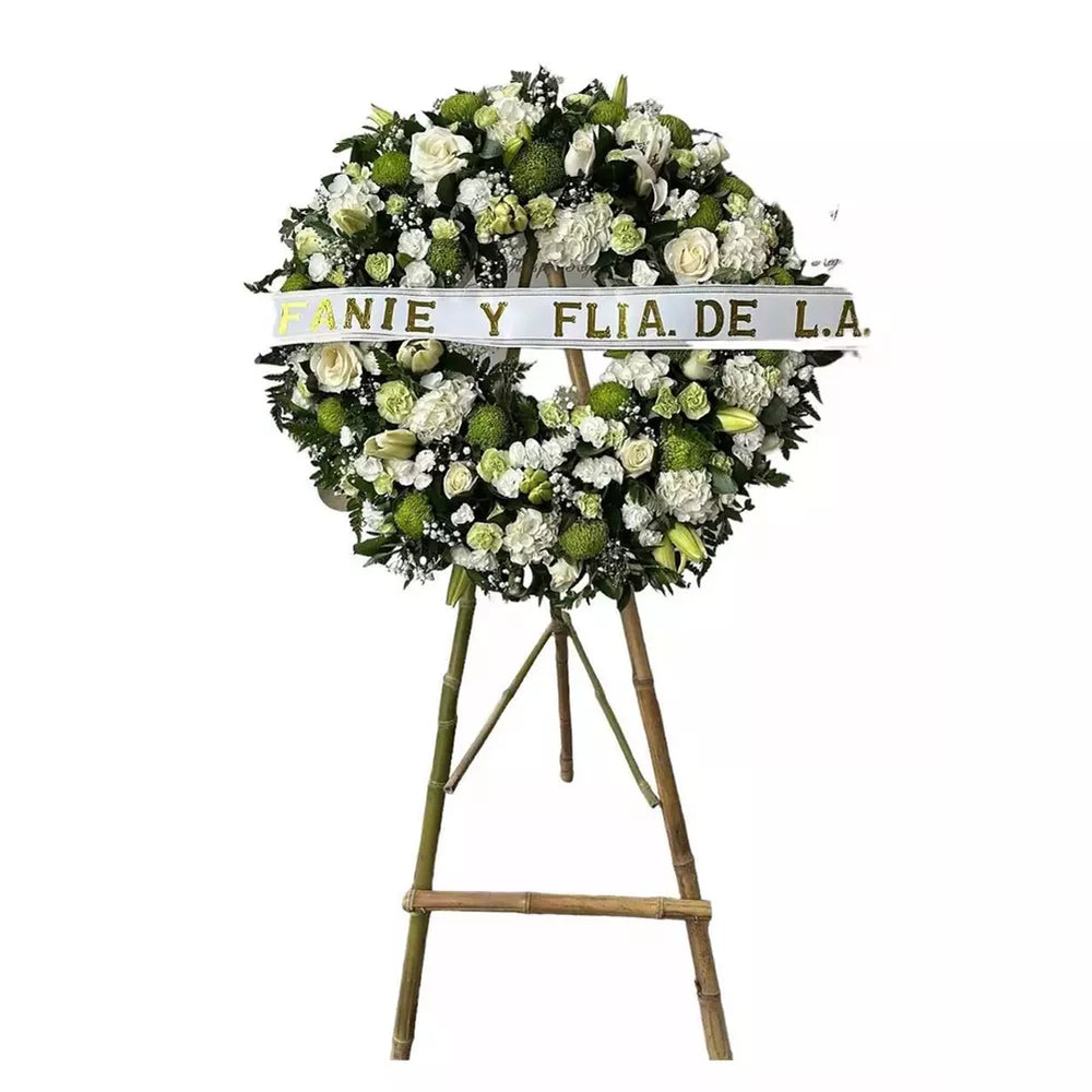 My Heartfelt Condolences is elegant and respectful flower crown, funeral arrangements and wreaths to deliver at home in funeral homes and homes in Miami, Bouquets Flowers Miami, Sympathy Flowers