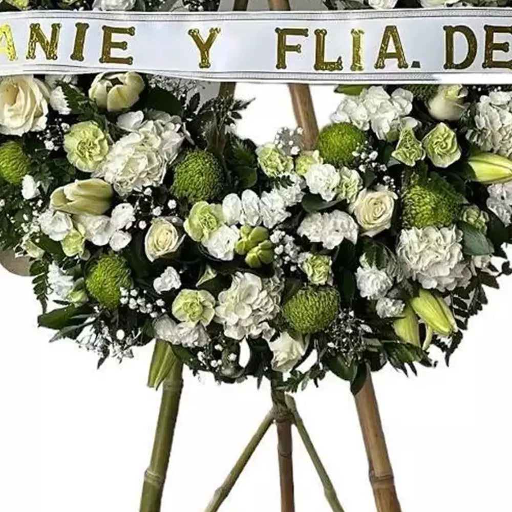 
                      
                        My Heartfelt Condolences is elegant and respectful flower crown, funeral arrangements and wreaths to deliver at home in funeral homes and homes in Miami, Bouquets Flowers Miami, Sympathy Flowers
                      
                    