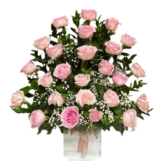 Gracia Rosa – Delicado arreglo de rosas