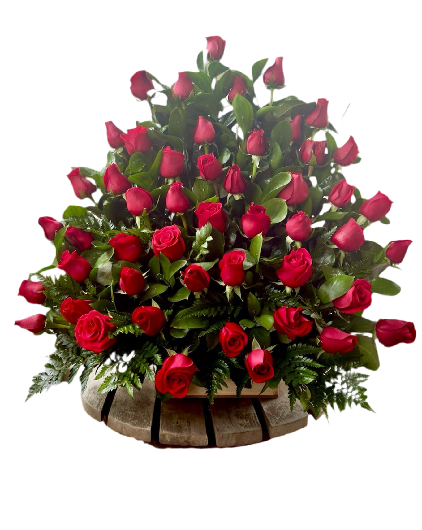 50 rosas rojas para entrega hoy en Miami
