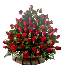 50 rosas rojas para entrega hoy en Miami