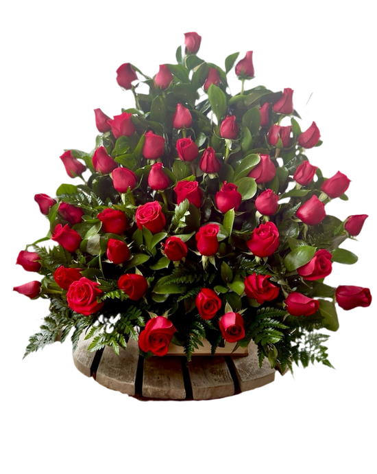 36 Rosas Rojas Lujo Miami - Arreglo Premium Doral